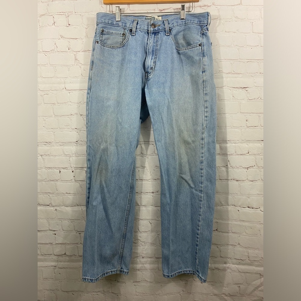 Levis Signature Mens 34 x 30 Regular Light Wash 5 Pocket Jeans